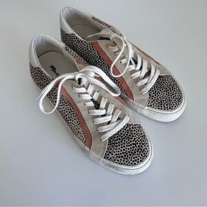 Madewell Sidewalk‎ Low-Top Sneakers in Spotted Calf Hair